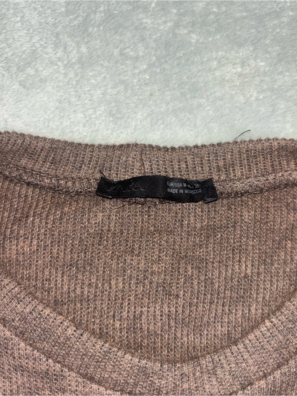 Zara 2-in-1 Combo Knit Sweater Vest Top Brown White Medium - Picture 4 of 6